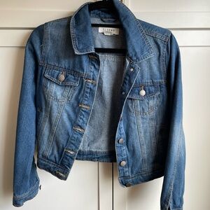 Ci Sono Dark Blue Denim Jacket for Women